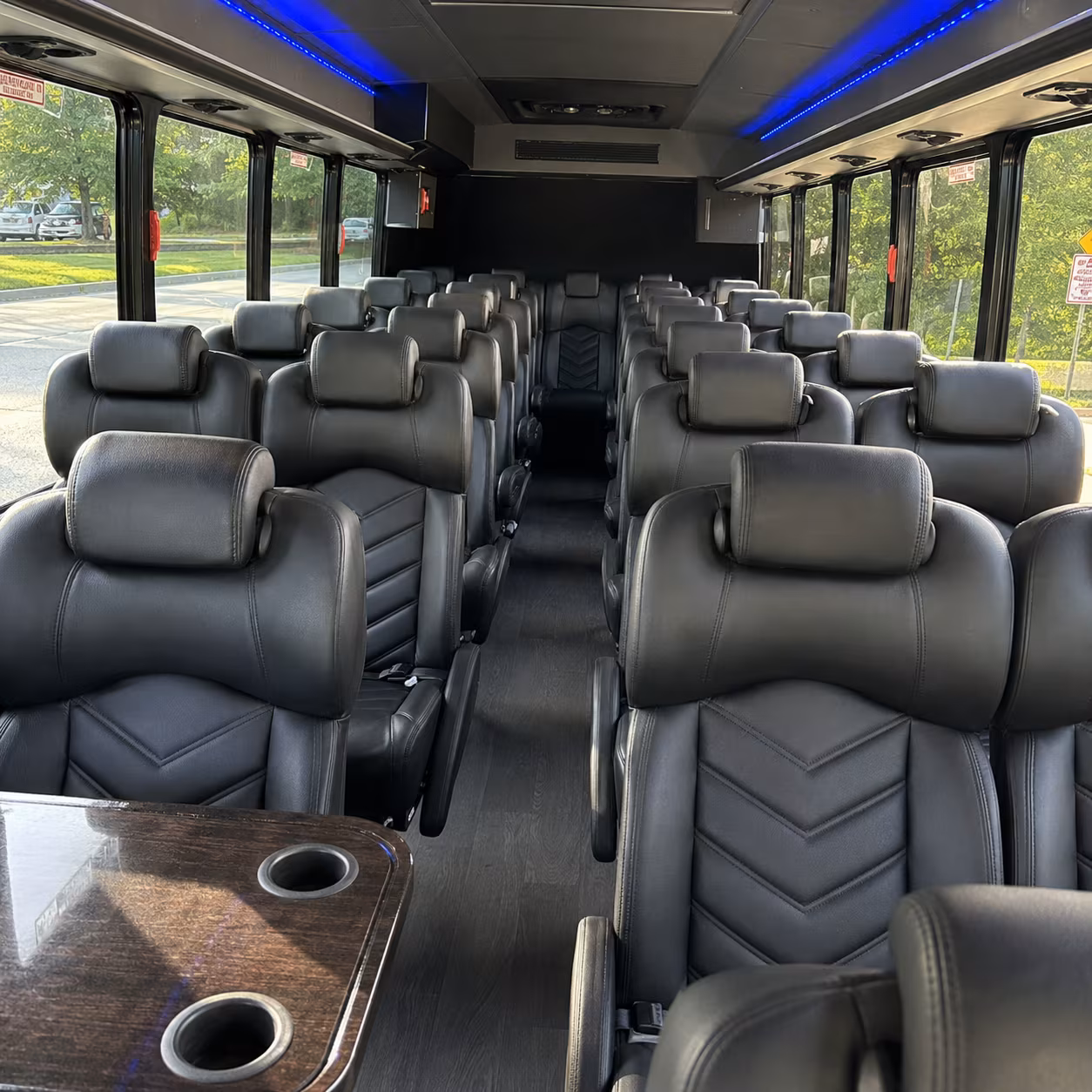tempe 35 passenger minibus interior