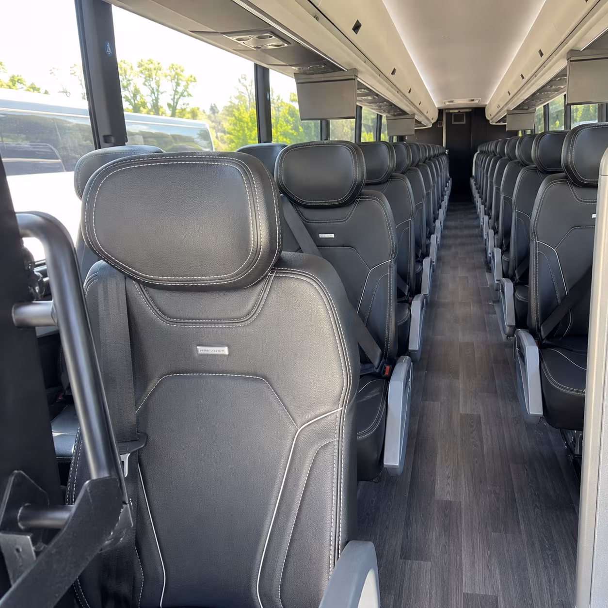 tempe 47 passenger charter bus interior