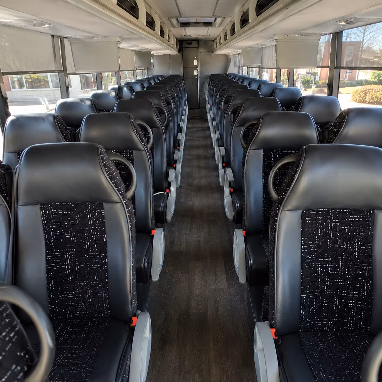 tempe 54 passenger charter bus inside