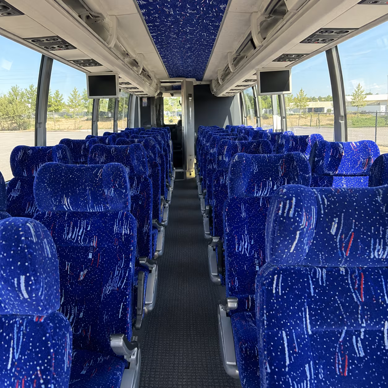 tempe 54 passenger charter bus interior